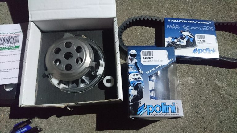 CVT FR4 とPOLINIベルトとスプリングを試すよ