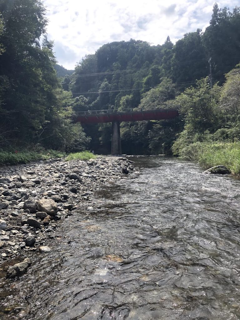 川遊びとBBQと栗拾い