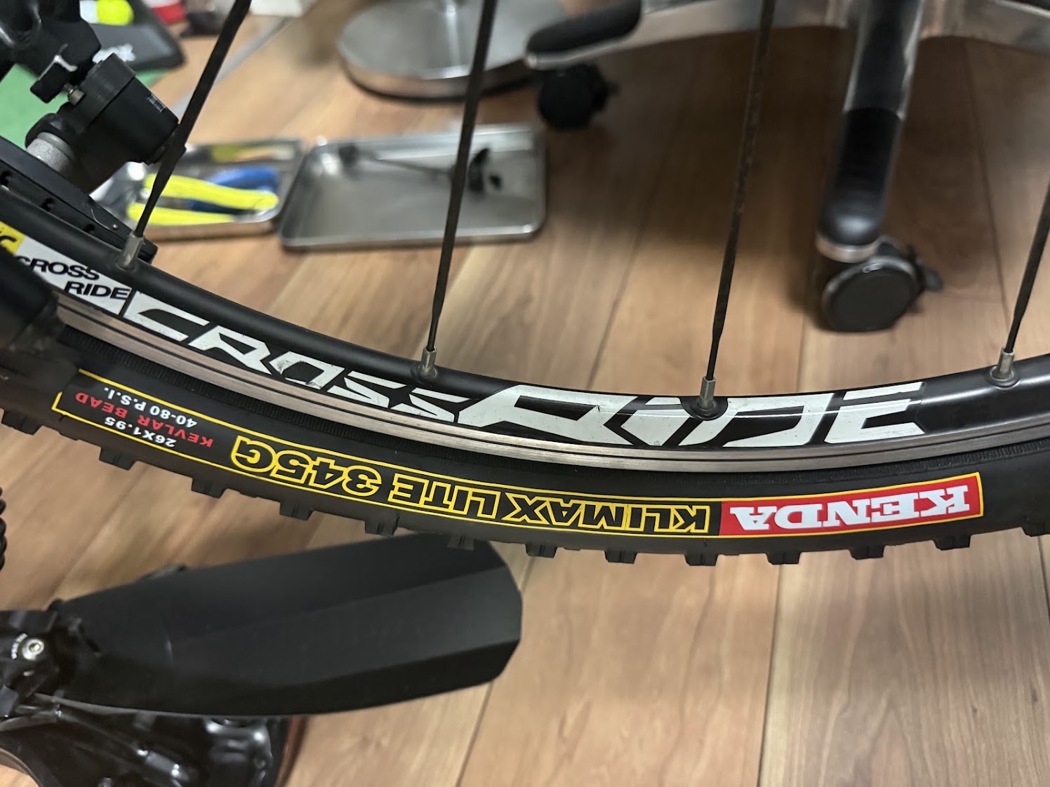 MAVIC CROSSRIDEホイールにKENDA KLIMAX LITEを装着